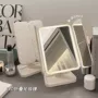 化妆桌面放大折叠梳妆镜