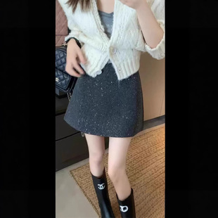 С���Ӻ�ɫ�ִ���ë���¿��ﶬ����С���L����ȹŮë�°��ζ�ȹ