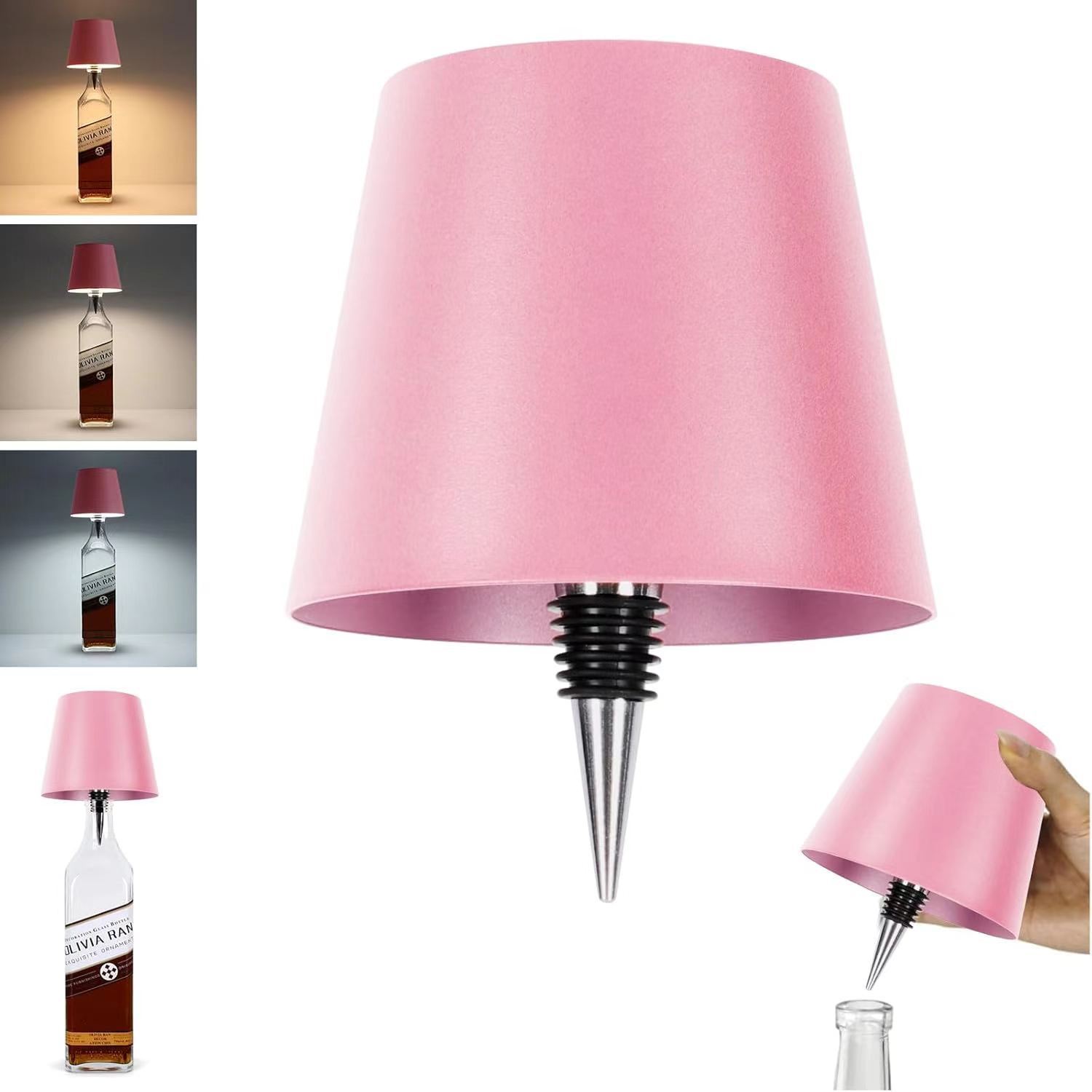 Lámpara de botella de vino enchufable transfronteriza Lámpara de vino RGB Restaurante Bar Atmósfera de carga táctil incorporada Lámpara de mesa de pie alto