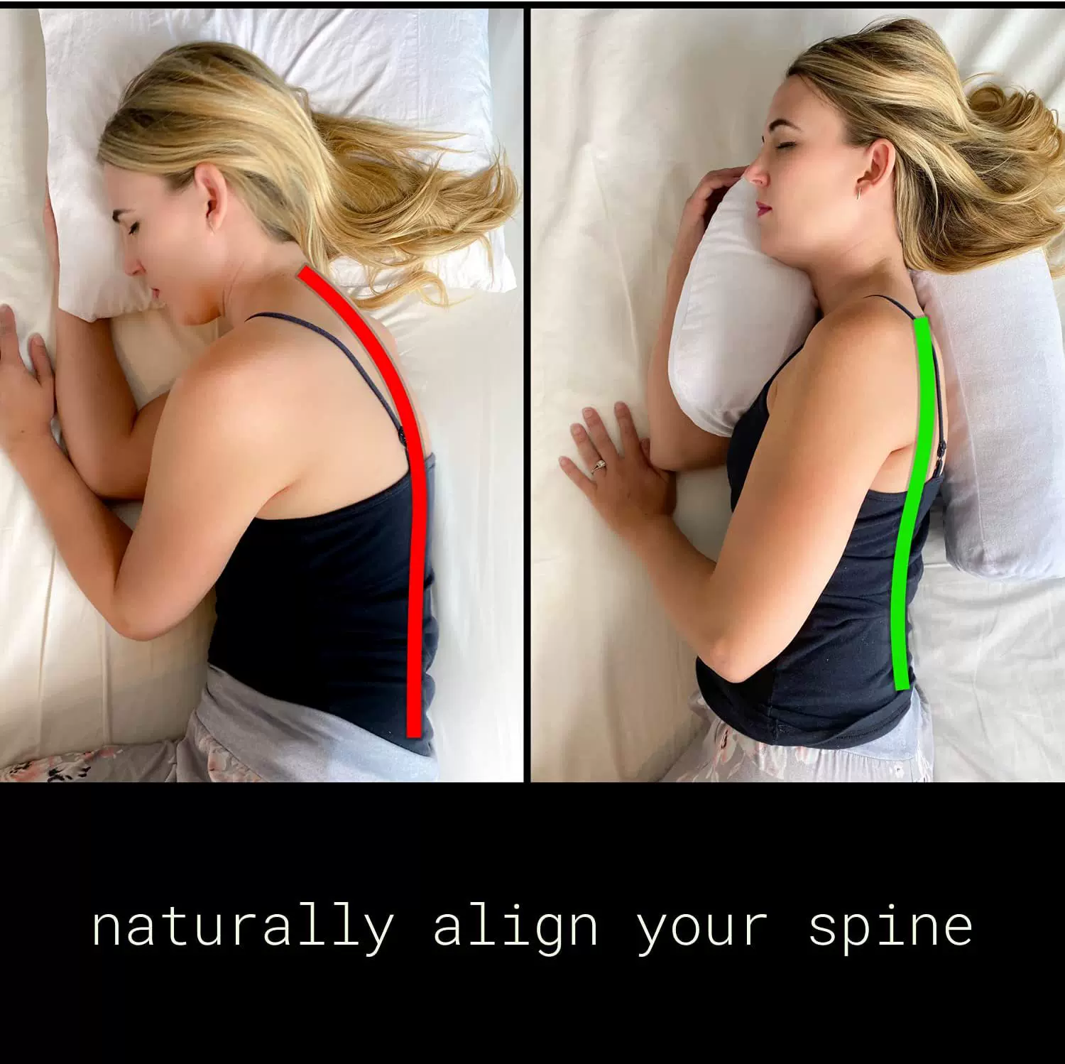 侧睡辅助枕 防鼾侧睡PP棉抱枕 侧睡耳枕 U型枕头 枕芯护颈椎