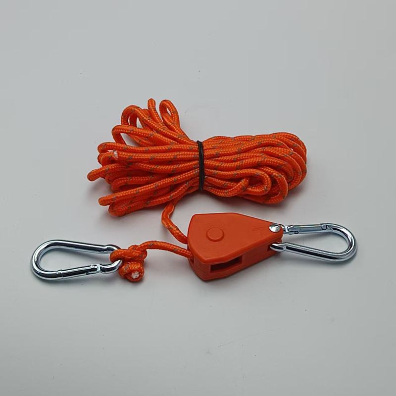 升降绳 紧绳器 帐篷松紧绳露营金属滑轮帐篷绳天幕延长防风绳|undefined