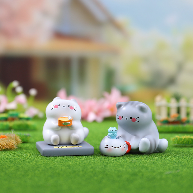 可爱萌宠摆件创意喵咪时光手记盲盒卡通玩具手办生日礼物一件代发|undefined