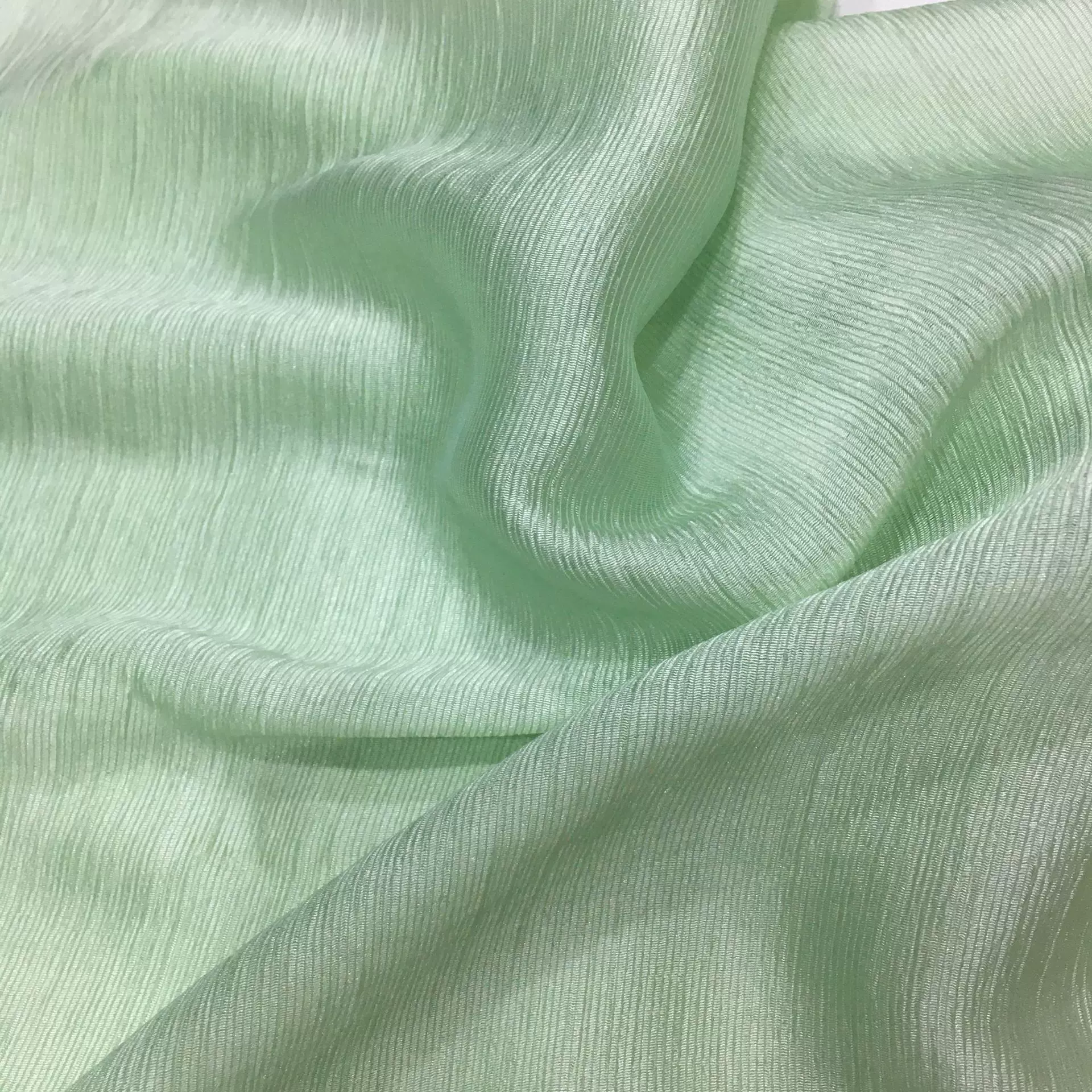 2025春夏新款醋酸锦纶顺纡绉面料服装防晒衣连衣裙婚庆婚纱手感好