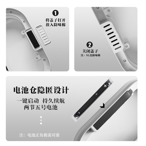 Cross-border fully automatic smart trash can with lid for home kitchen horizontal living room bathroom creative induction trash can