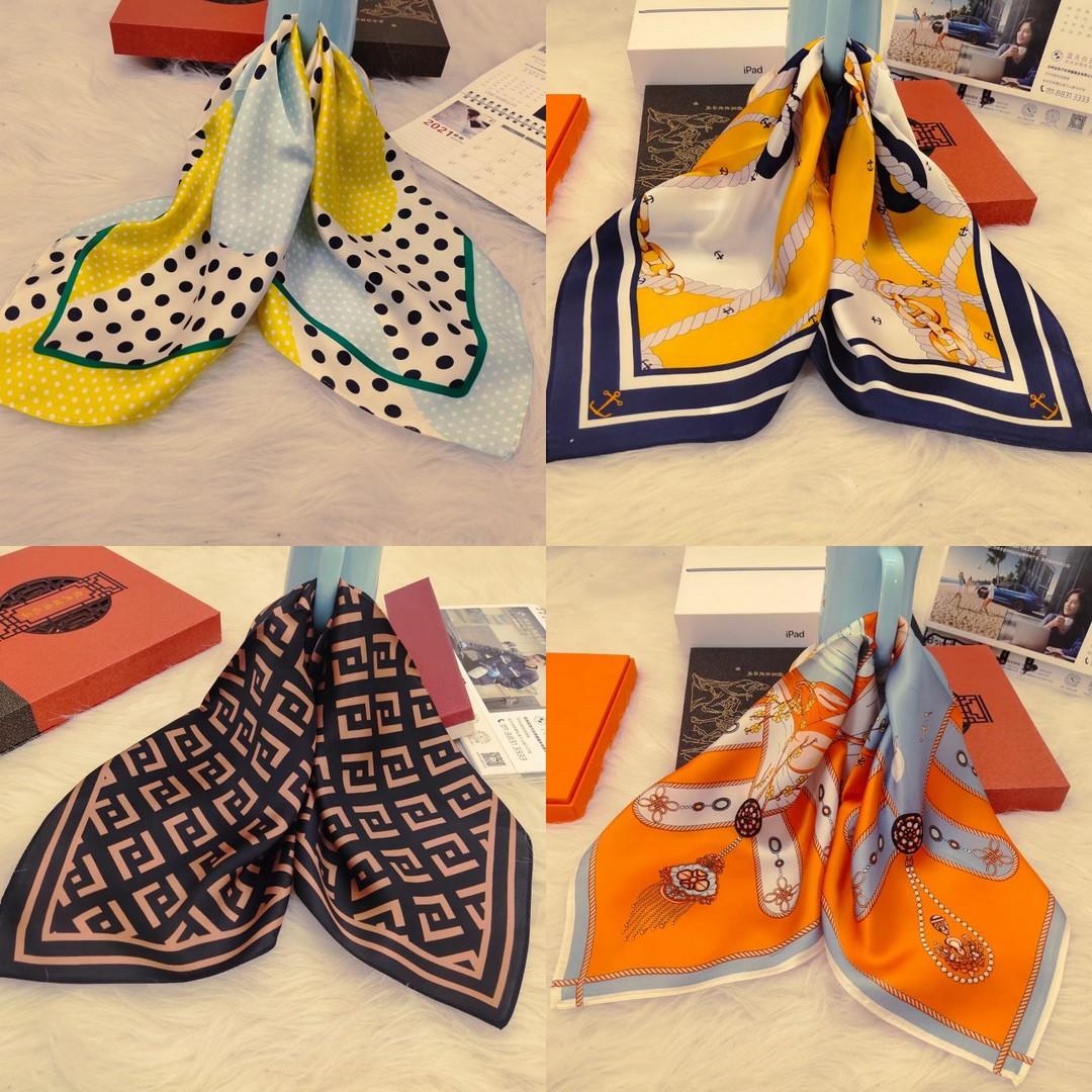 真丝小方巾杭州丝绸新款桑蚕丝时尚印花韩版方巾女士小丝巾批发