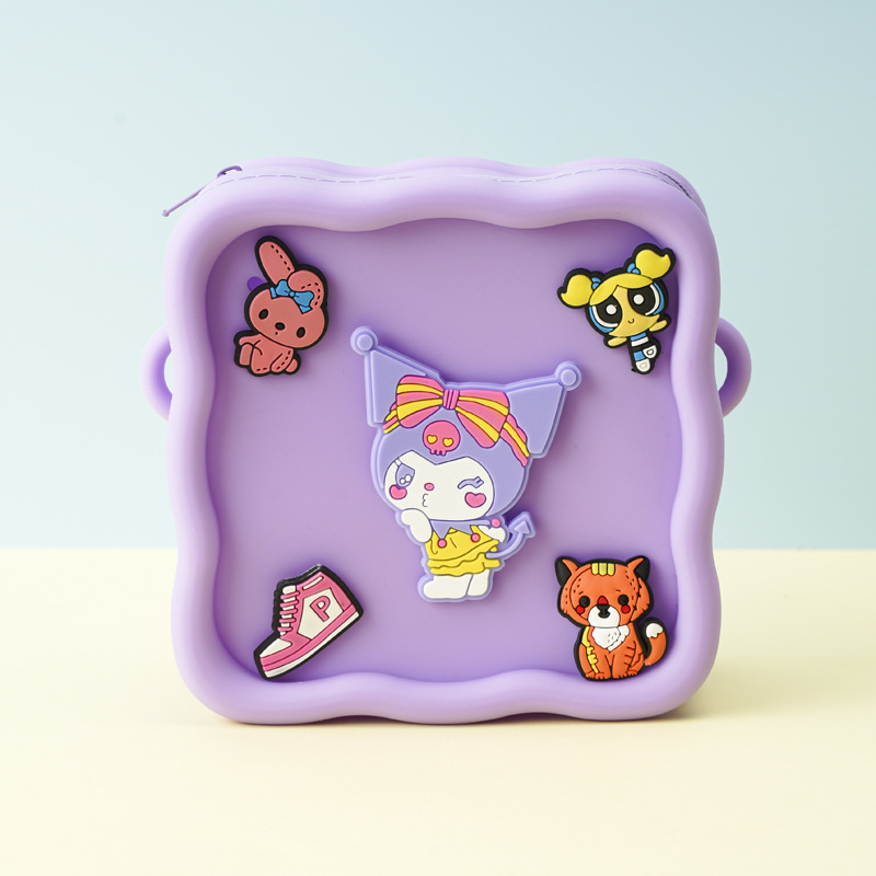 보라색 만화가 무작위로 혼합됨