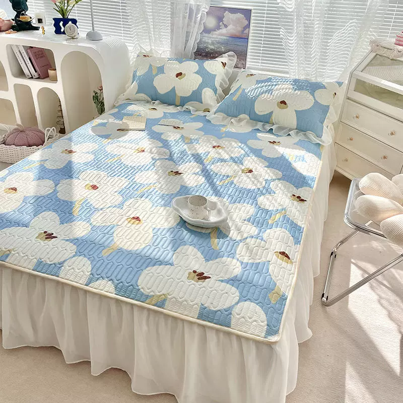 Summer silk mat, set for princess, 3 piece set