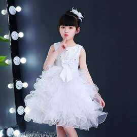 六一儿童节表演服装幼儿园服装舞蹈蓬蓬纱裙小学生公主女童表演服