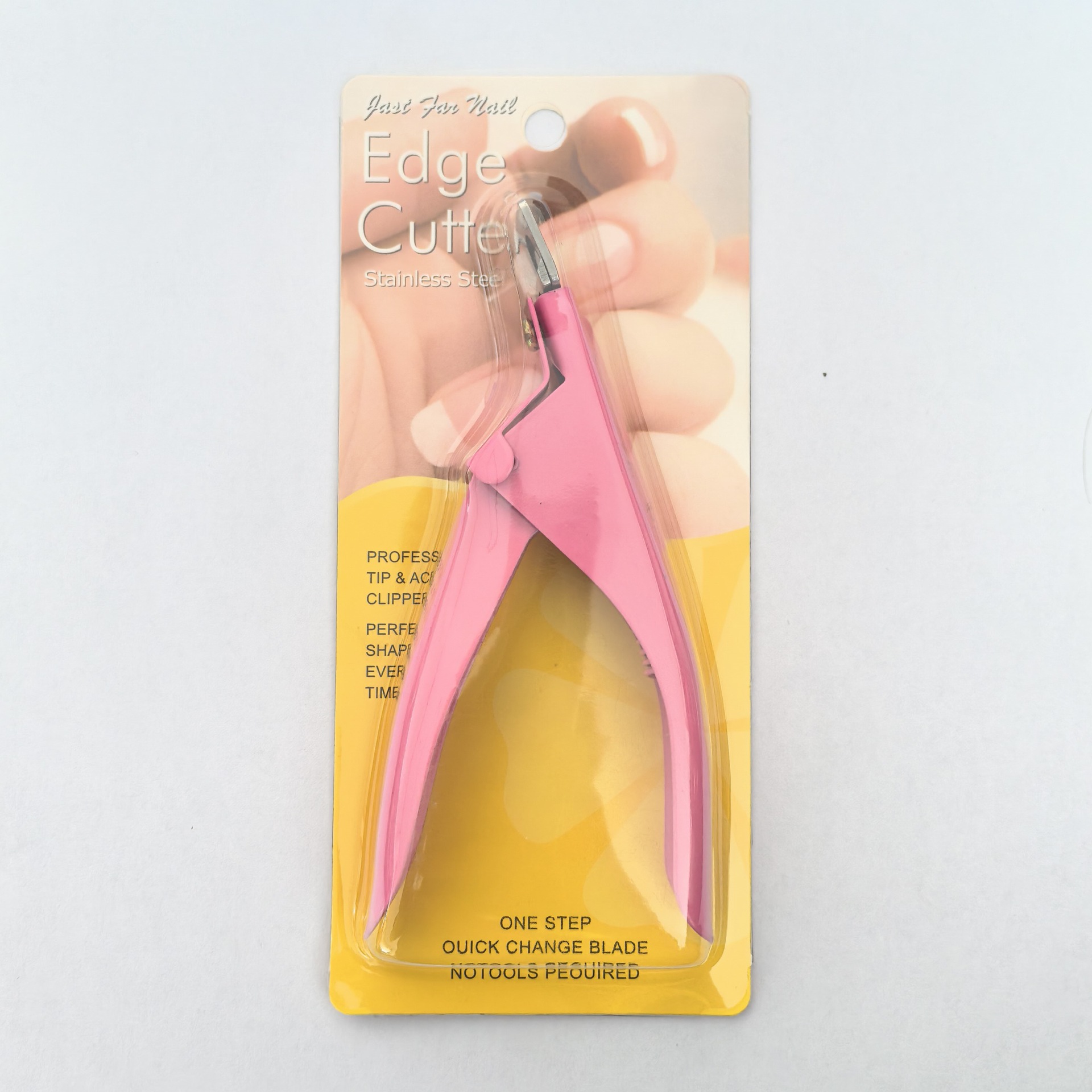 Cortaúñas Tipo U de Plástico y Acero Inoxidable, Boca Plana, para Manicura