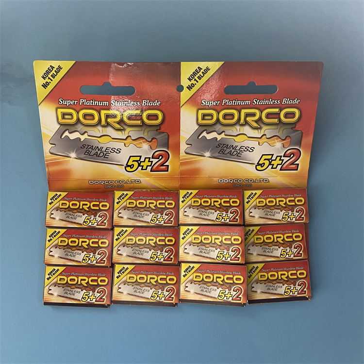 Importación coreana de alta marca DOROCO cuchillas de afeitar de acero inoxidable cuchillas de doble cara Shulma SUPE-MAX genuino