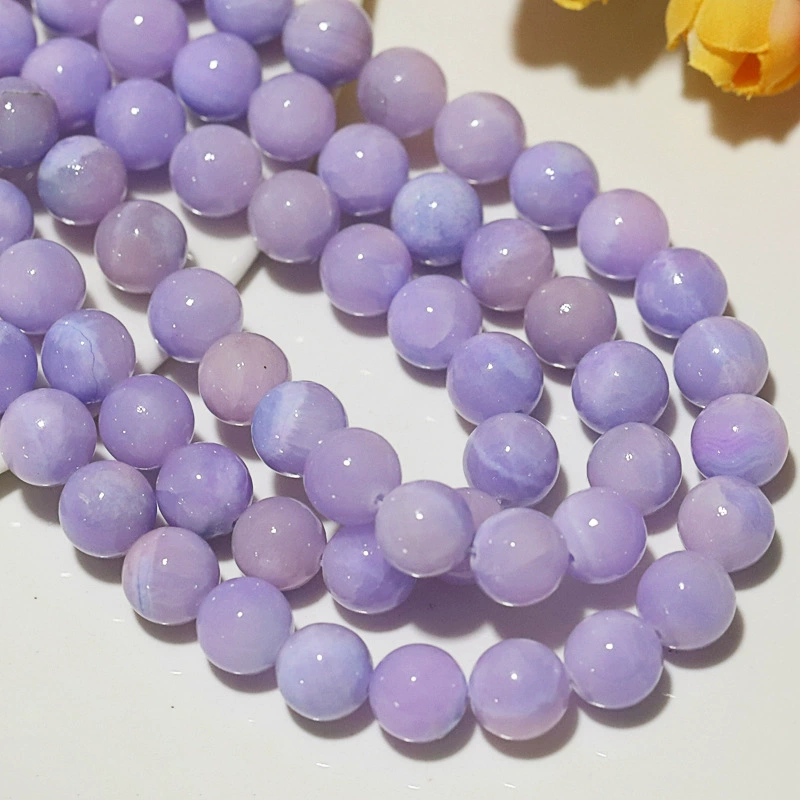  organic purple starry sky, тканые круглые бусины нефрит ручной работы, браслет, ожерелье с бусами и аксессуары, 6-12 мм, DIY