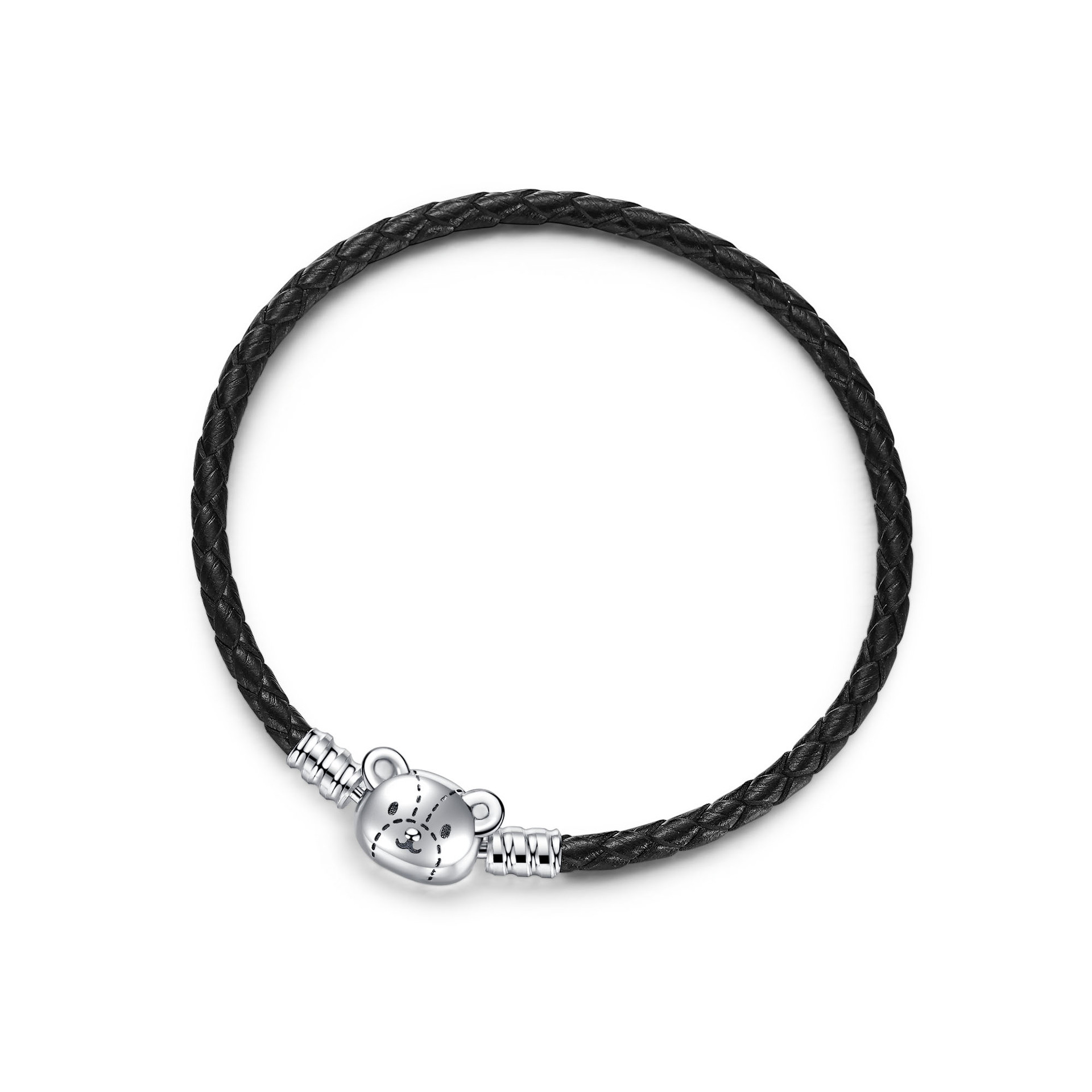 Pulsera de plata 925 con diseño de gato KT de Panjiapeng, estilo coreano, accesorios de joyería con diseño de oso vietnamita para mujer