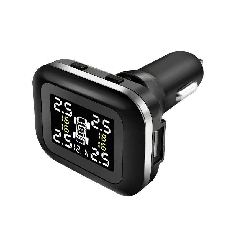 External Car Tire Pressure Monitor Tpms System Universal Digital Display Cigarette Lighter Electronic Vehicle Tire Monitor