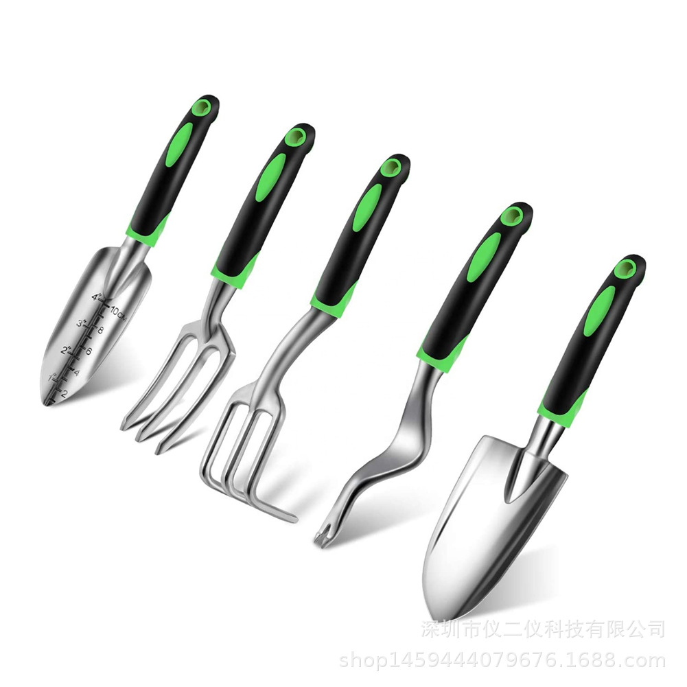 园艺五件套工具栽养花种菜种花多肉家用花铲铁铲铁锹锄头小铲子
