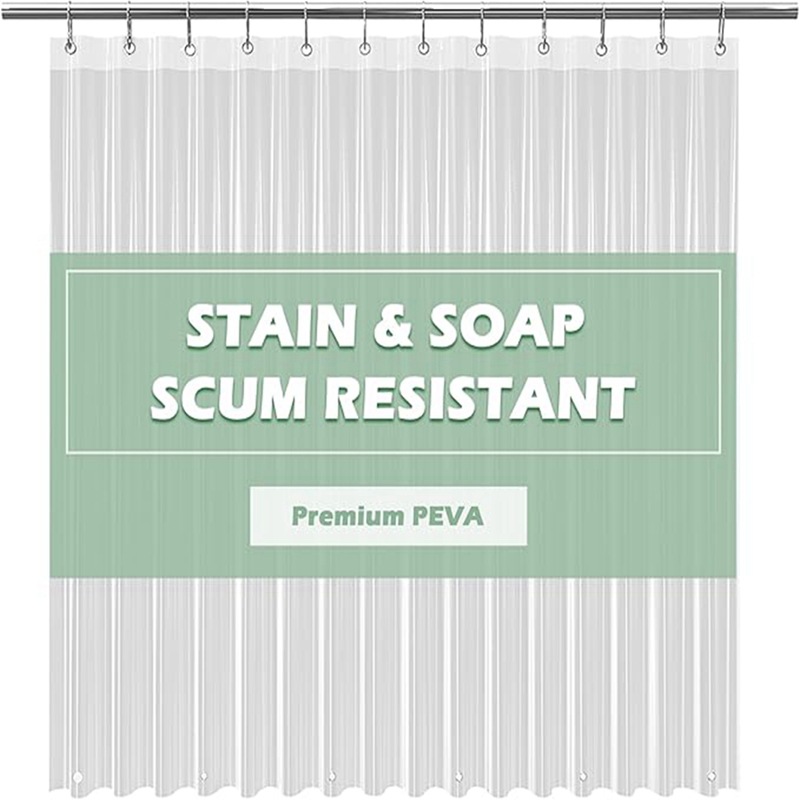 Amazon Shower Curtain Waterproof Partition Curtain Bathroom Curtain Moisture-Proof Shower Curtain Punch-Free Dormitory Curtain Door Curtain Cross-Border