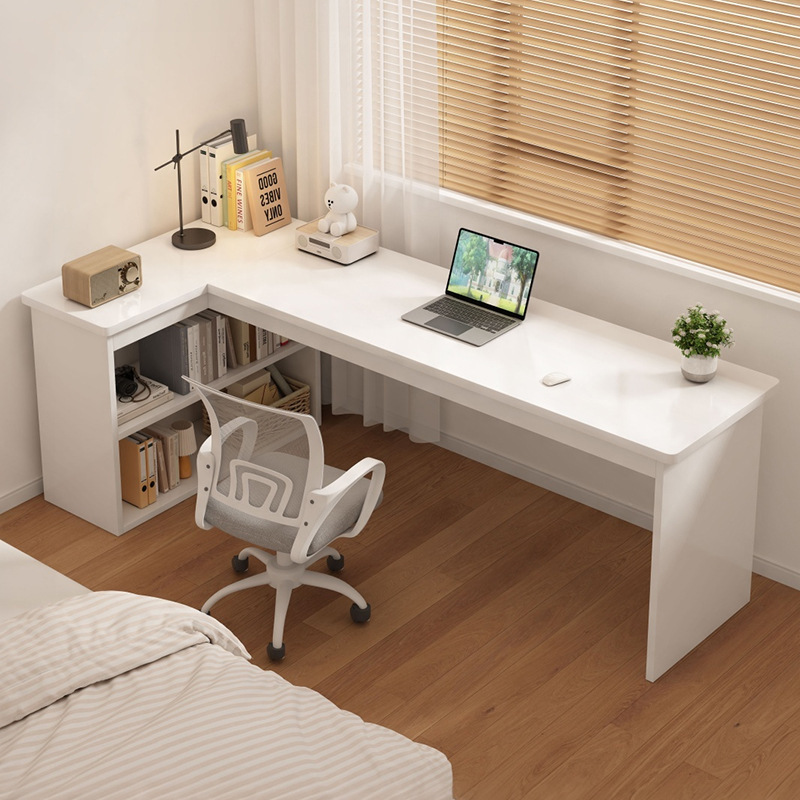 Home Corner Computer Desk with Bookshelf, Integrated Study Desk with Storage Cabinet, Bedroom Office Writing Desk, Small Apartment Furniture Home Corner Computer Desk with Bookshelf, Integrated Study Desk with Storage Cabinet, Bedroom Office Writing Desk, Small Apartment Furniture