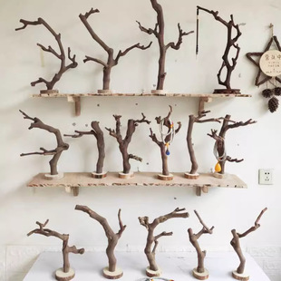 Dried Branch Ornaments Decorate Natural Tree Trunks, Dead Wood Landscaping, Tree Branch Brackets, Display Racks, Hanging Shelves for Cultural Toys