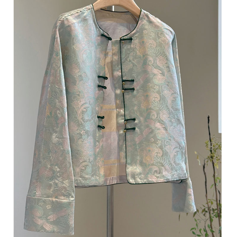 专柜商场撤回国际大牌剪标女装新中式春季中国风禅意汉服外套上衣