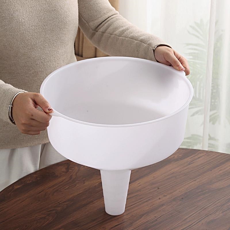 Multifunctional, multi-specification plastic funnel, large-diameter funnel, large-sized thickened industrial funnel, fast flow rate