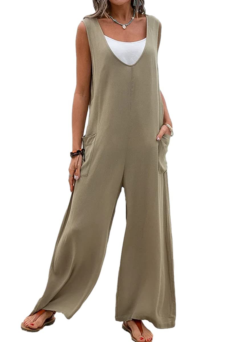 Women's Daily Casual Solid Color Full Length Jumpsuits display picture 8