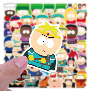 50 cartoon South Park stickers waterproof phone case computer luggage guitar stickers South Park