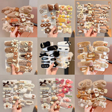 秋冬可爱毛绒发夹女前额侧边刘海夹后脑勺气质碎发bb夹子发卡头饰