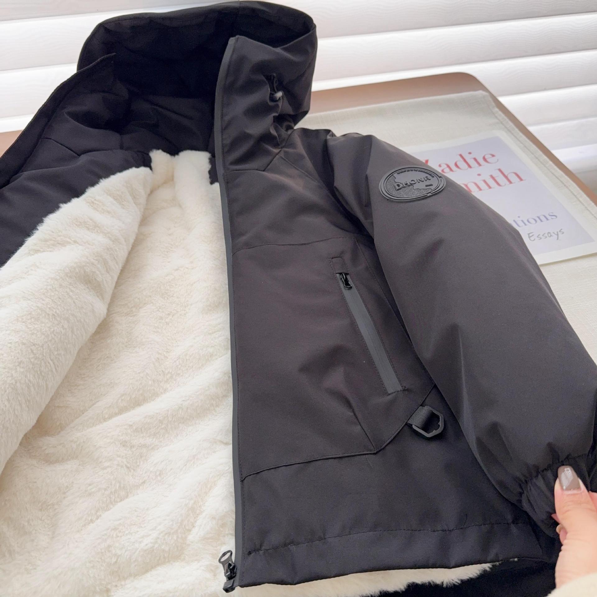 2025 New Rabbit Fleece Thickened Plush Stormtrooper Jacket Cotton Jacket For Middle And Large Children_voghion.com