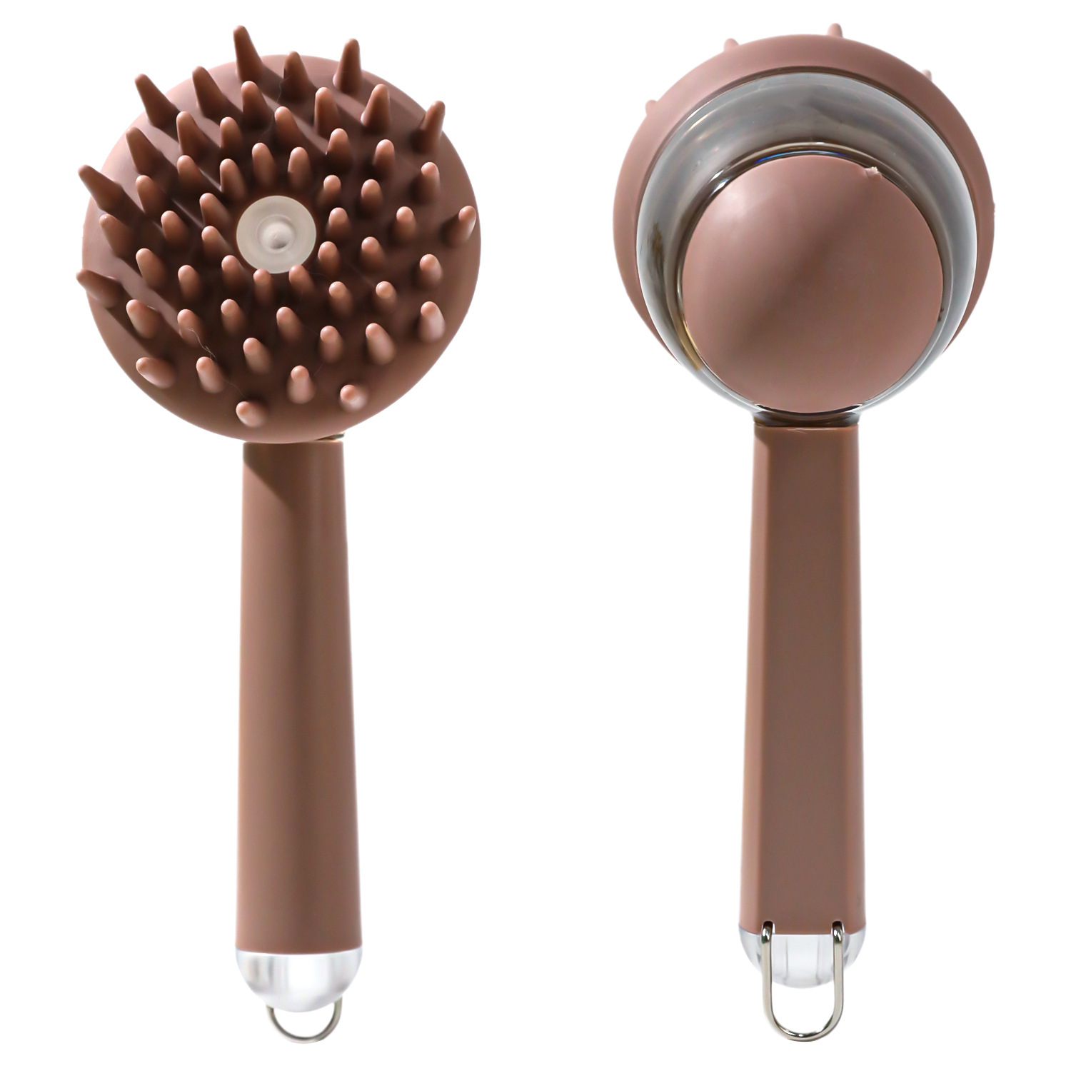 Mango de peine para mascotas Cepillo de baño líquido para mascotas Peine de masaje de baño Peine multifuncional para gatos Peine