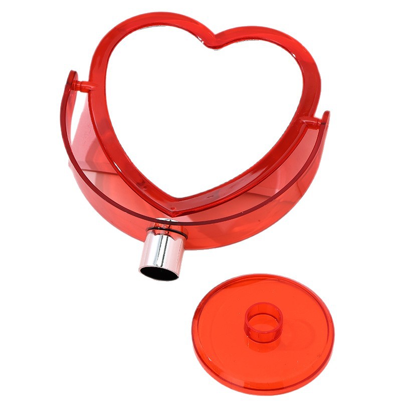 Espejo de maquillaje de amor de escritorio espejo de doble cara transparente ins Internet Celebridad Belleza Espejo dormitorio de estudiantes lindo espejo de maquillaje promoción image 6