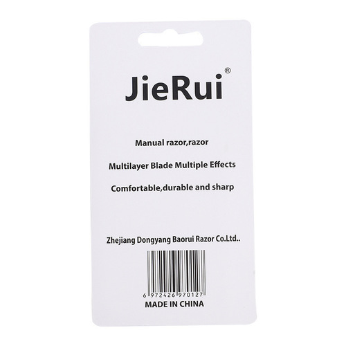 Jierui manual 6-layer razor blade razor old-fashioned manual razor shaver hair removal blade 2 pack