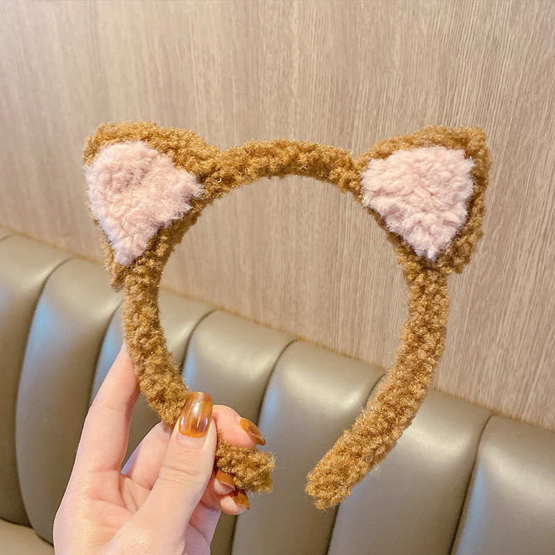 Corea del Sur vende lindas orejas de gato, diademas, diademas de felpa de niña dulce, diademas de todo fósforo, diademas para lavar la cara, diademas