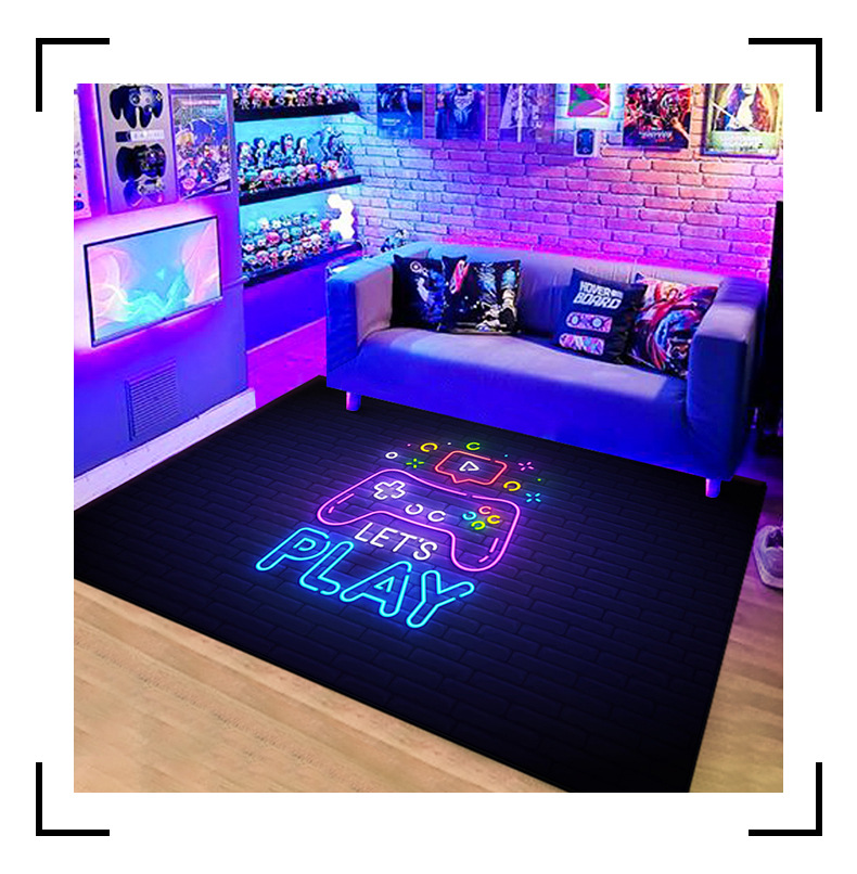 赛博朋克地毯,地毯,地垫,客厅地毯,电竞地毯,卧室地毯,主题地毯,游戏地毯