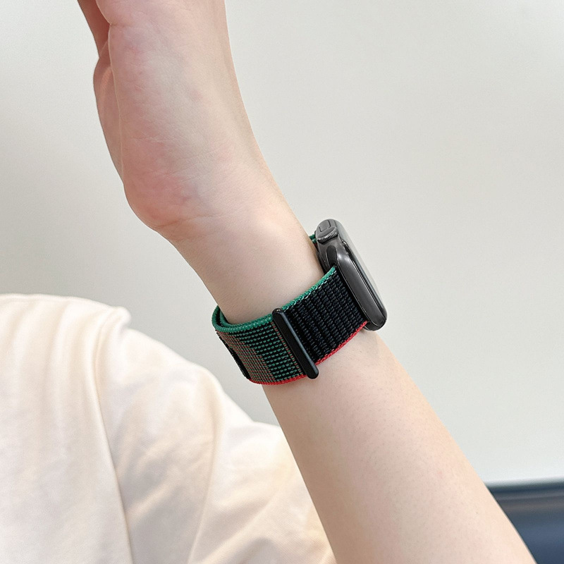 iwatch ナイロンループマジックストラップ S10 Apple S9 ウォッチ SE スポーツ 8/7/6/5 リストバンド男性と女性に適しています。|undefined