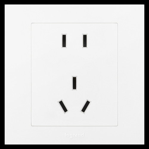 Legrand switch socket panel light art magnolia white five-hole with USB three-hole 16a household wall 86 type socket