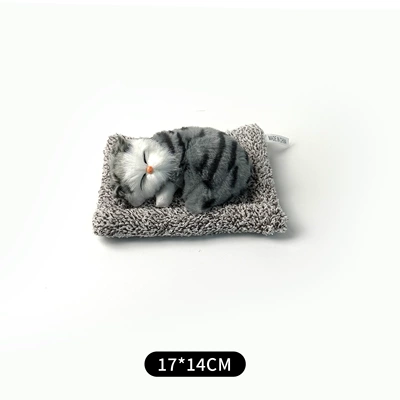 Car ornaments Car Odor Absorber - can-call-money-small-blue-and-white-cat