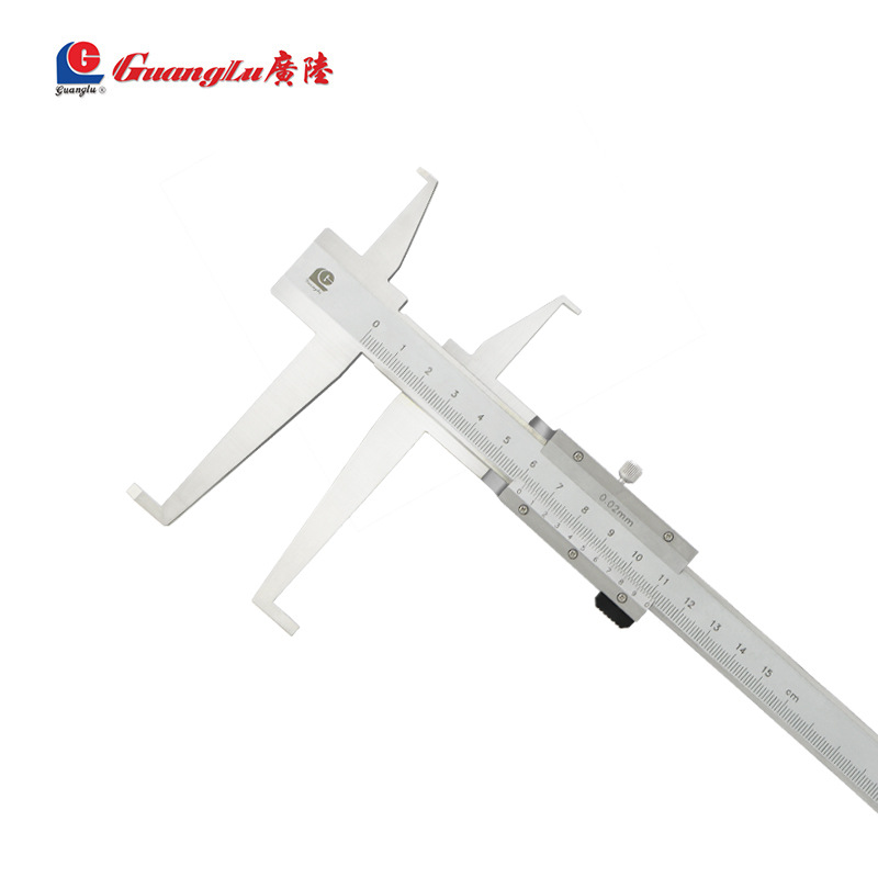 广陆刀头双内沟游标卡尺18-200mm内沟槽卡尺内径内孔测量145-202