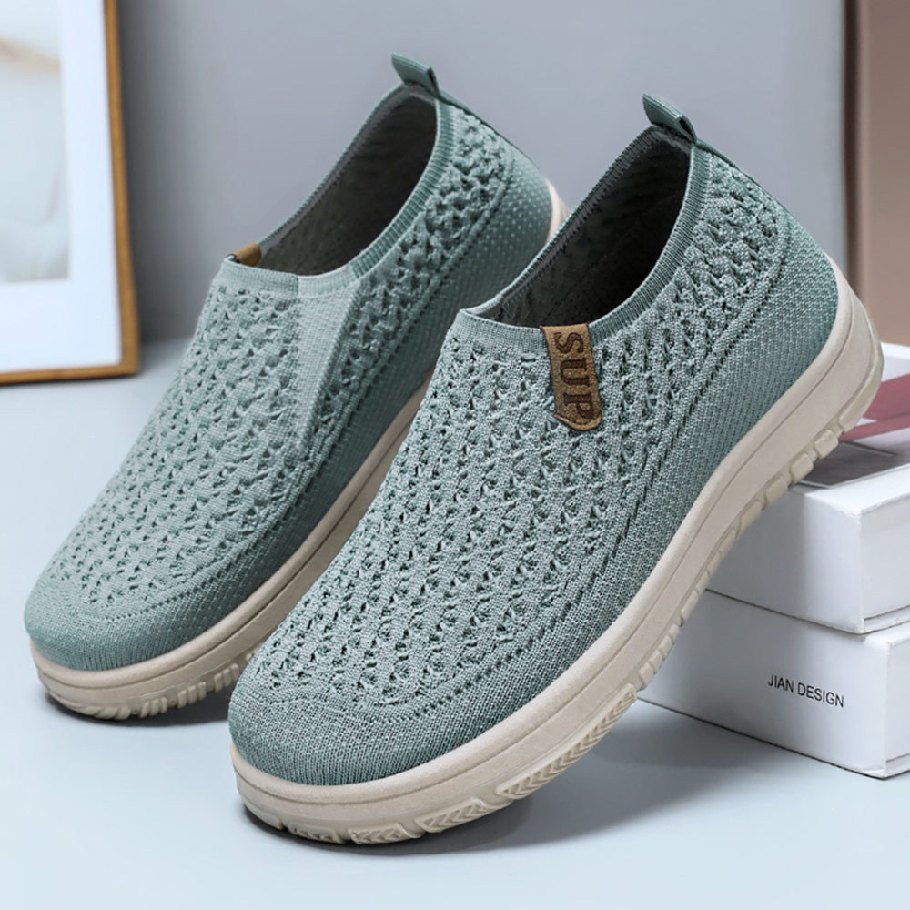 Zapatos zapatos casuales de todo fósforo de color sólido para mujer, zapatos perezosos de un pie, suela suave, pies no cansados, zapatos planos de comercio exterior, zapatos de mujer al por mayor