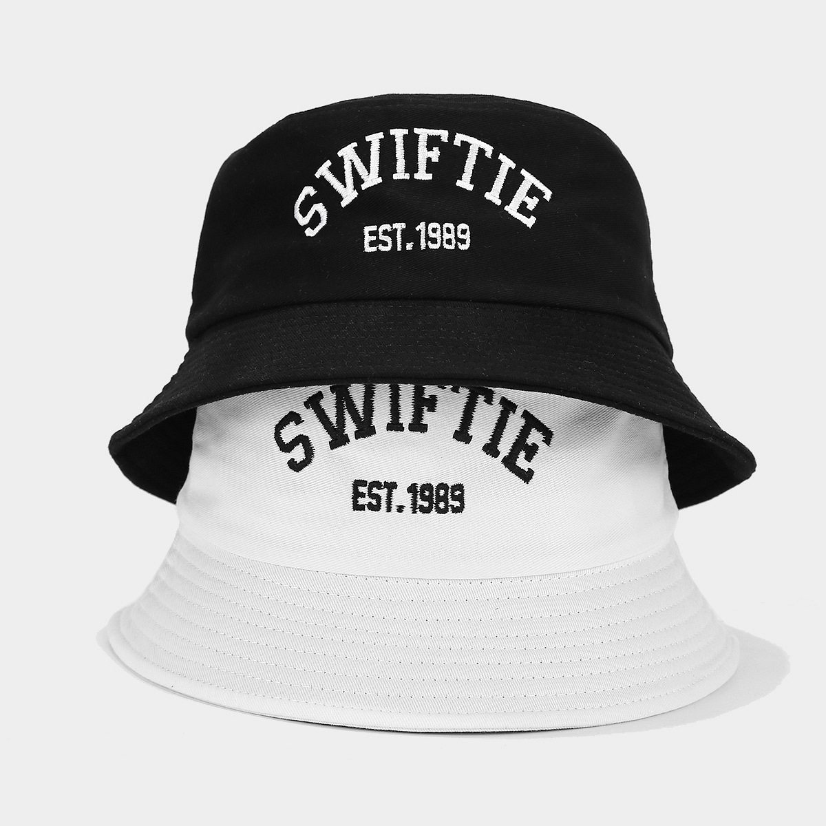 Nueva SWIFTIE bordado sombrero de pescador de verano moda fanáticos sombrero pareja sombrero de bañera solar transpirable