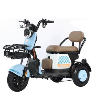 新款热销 48V 20AH 600W 载人电动三轮车 vacuum tire e trike