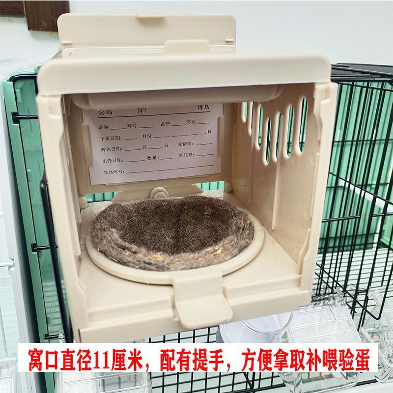 Outdoor hanging bird nest incubator European style bird nest jade bird canary gold green special bird nest breeding lay egg pearl bird