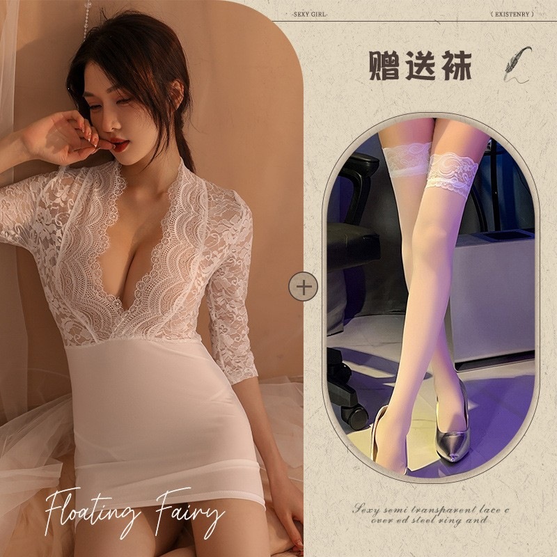 White average+white stockings