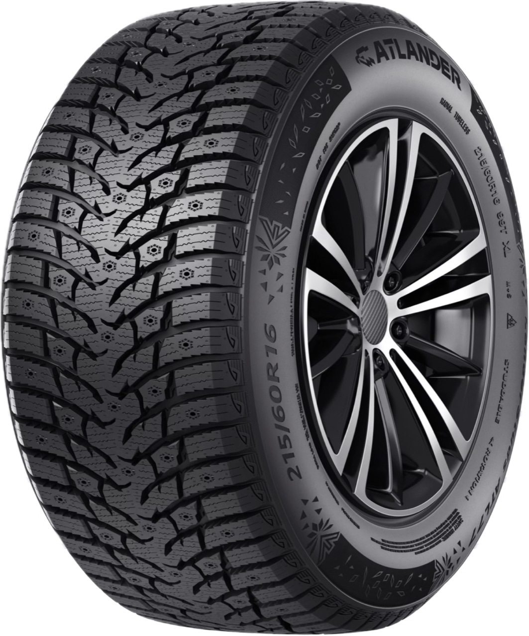 Studable Anti-Skid Winter Snow Tires 185/75R16 195/75R16C 225/75R16C Load-Bearing Thickeneded