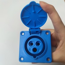 多功能防爆防水3孔5孔220V带盖插座10-16A  IP44欧标欧规欧式户外