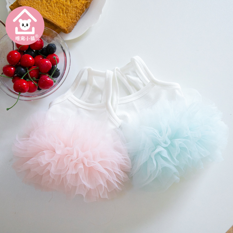 Petstyle elegante ballet tutu saia 2026 primavera e verão novas roupas para cães e gatos roupas para animais de estimação