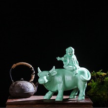 3斤装牧童骑牛陶瓷酒坛酒瓶景德镇陶瓷酒具酒壶酒罐白酒可定