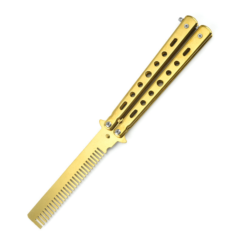 Peine de titanio dorado