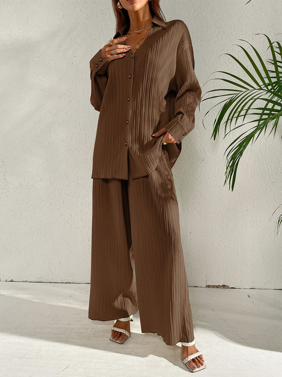 546g Weight Long Sleeve Sleeve Length 4-Way Stretch Fabric, Cotton Silk, Polyester Fabric Type Pant Co-ord Set Sets Type 2 Piece Set Quantity Daily Occasion Breathable Function Regular Fit Fit Type Solid Color Pattern Spring, Autumn Season Women'S Gender Patchwork Design Fashion Style Daily Women'S Fashion Solid Color 4-Way Stretch Fabric Cotton Silk Polyester Patchwork Pant Co-ord Set Pants Sets 19