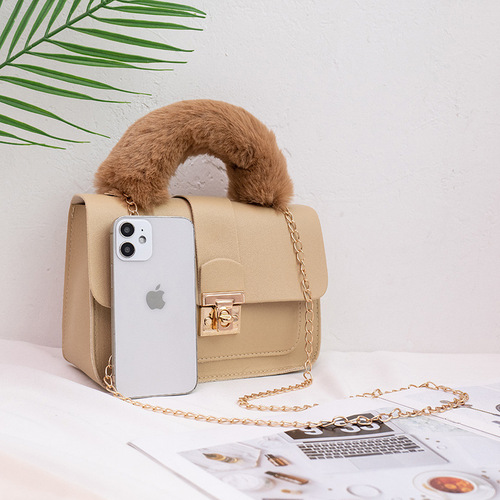 Lock chain bag women's bag niche design high-end sense ins fashion simple shoulder crossbody bag wholesale bags