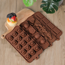 佳时食品级硅胶巧克力模具蛋糕烘培模具耐高温DIY饼干模具跨境