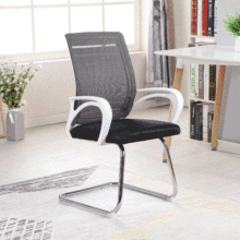 职员办公网椅 会议室转椅 简约家用休闲弓形靠背椅宿舍游戏椅子
